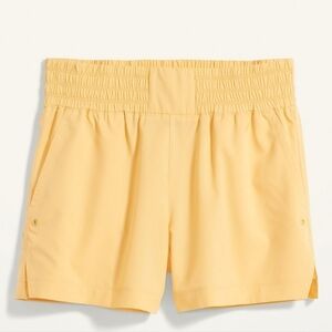 Old Navy High Waisted Yellow Stretch Tech Women’s Shorts Size 4X